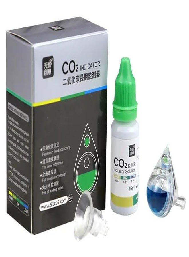 VAYINATO® Planted Aquarium Water Drop Model Acrylic Co2 Drop Checker | Co2 Indicator with Solution 15ML | Imported | High Accuracy by Petzlifeworld - Image 1